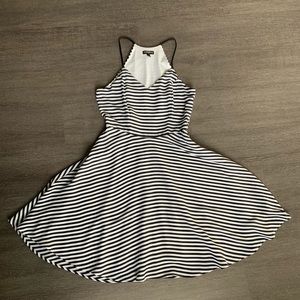 Black and white Striped Dress